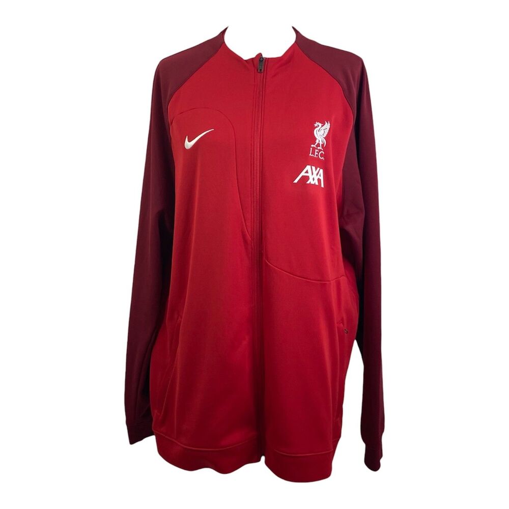 Nike Liverpool FC Academy Pro Track Jacket Mens XL Red Full Zip Long Sleeve